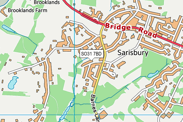 SO31 7BD map - OS VectorMap District (Ordnance Survey)