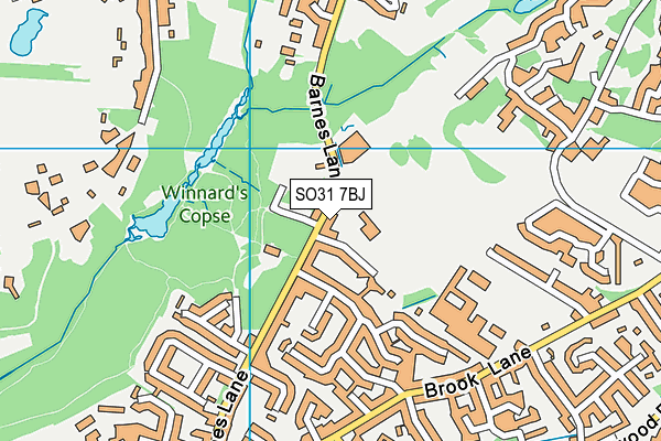 SO31 7BJ map - OS VectorMap District (Ordnance Survey)