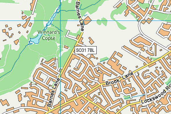 SO31 7BL map - OS VectorMap District (Ordnance Survey)