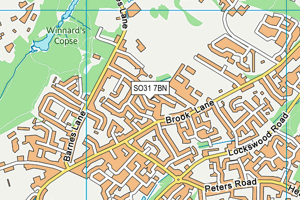 SO31 7BN map - OS VectorMap District (Ordnance Survey)