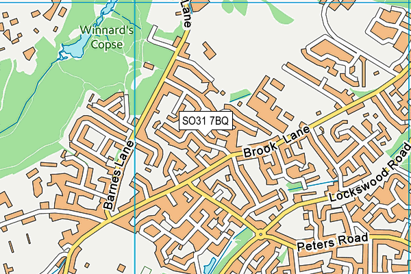 SO31 7BQ map - OS VectorMap District (Ordnance Survey)