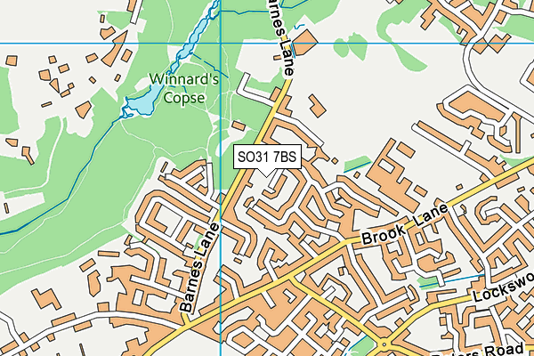 SO31 7BS map - OS VectorMap District (Ordnance Survey)