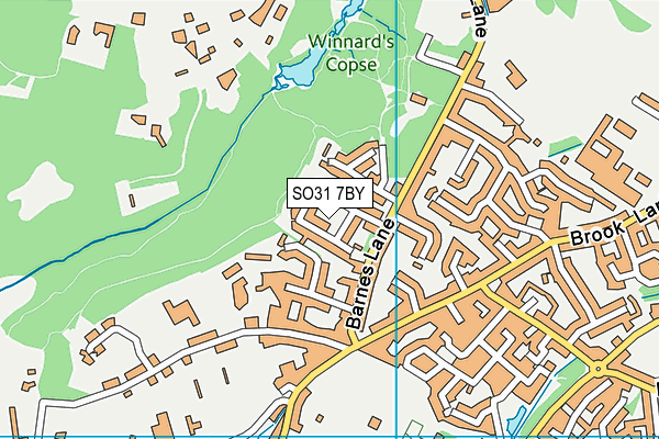 SO31 7BY map - OS VectorMap District (Ordnance Survey)
