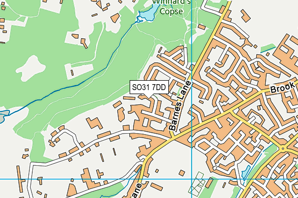 SO31 7DD map - OS VectorMap District (Ordnance Survey)