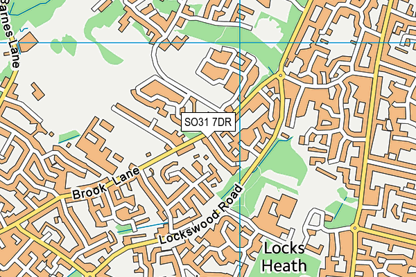 SO31 7DR map - OS VectorMap District (Ordnance Survey)