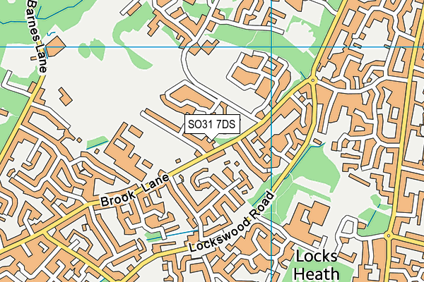 SO31 7DS map - OS VectorMap District (Ordnance Survey)