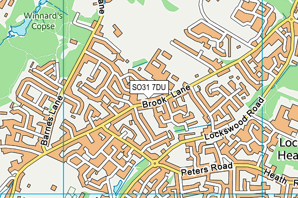 SO31 7DU map - OS VectorMap District (Ordnance Survey)