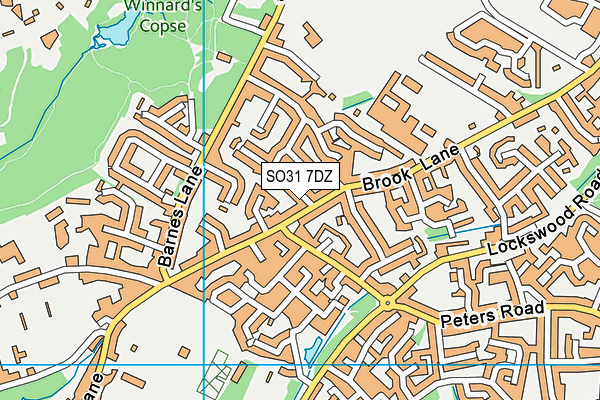 SO31 7DZ map - OS VectorMap District (Ordnance Survey)