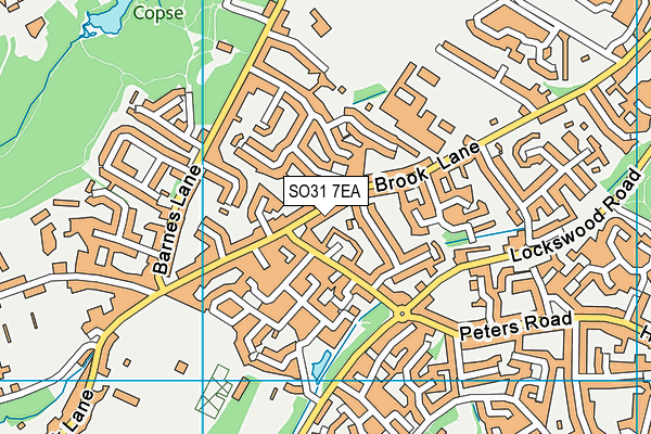 SO31 7EA map - OS VectorMap District (Ordnance Survey)