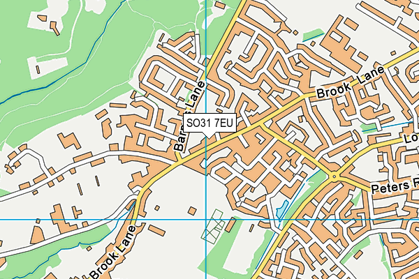 SO31 7EU map - OS VectorMap District (Ordnance Survey)