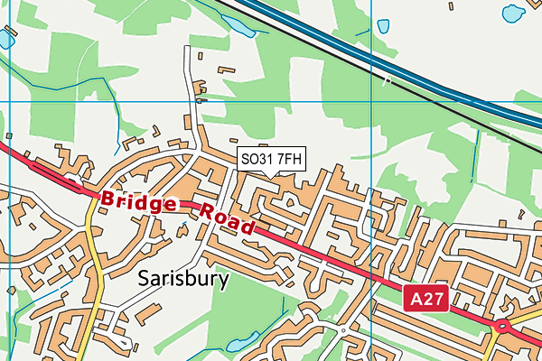 SO31 7FH map - OS VectorMap District (Ordnance Survey)