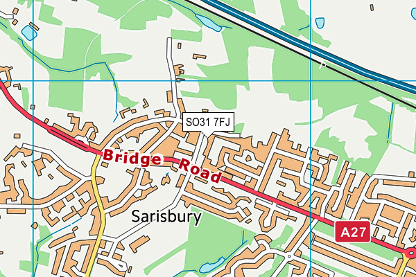 SO31 7FJ map - OS VectorMap District (Ordnance Survey)