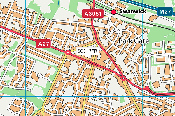 SO31 7FR map - OS VectorMap District (Ordnance Survey)