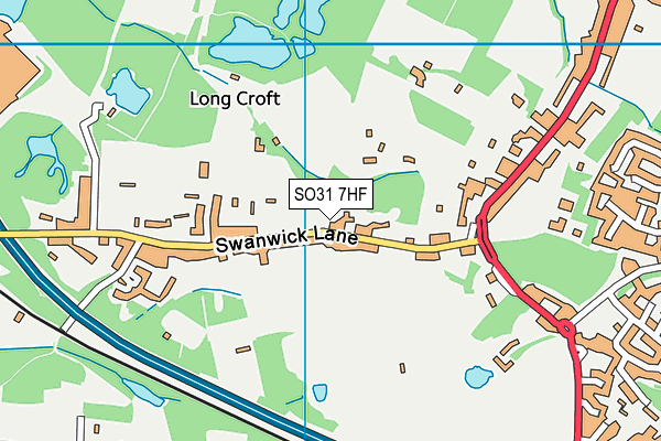 SO31 7HF map - OS VectorMap District (Ordnance Survey)