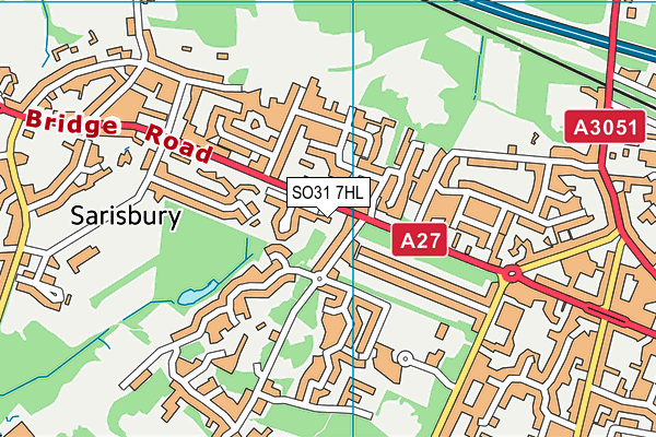 SO31 7HL map - OS VectorMap District (Ordnance Survey)