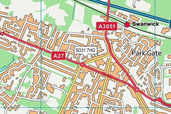 SO31 7HQ map - OS VectorMap District (Ordnance Survey)