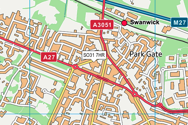 SO31 7HR map - OS VectorMap District (Ordnance Survey)