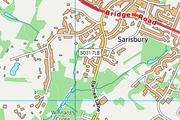 SO31 7LB map - OS VectorMap District (Ordnance Survey)