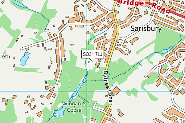 SO31 7LJ map - OS VectorMap District (Ordnance Survey)