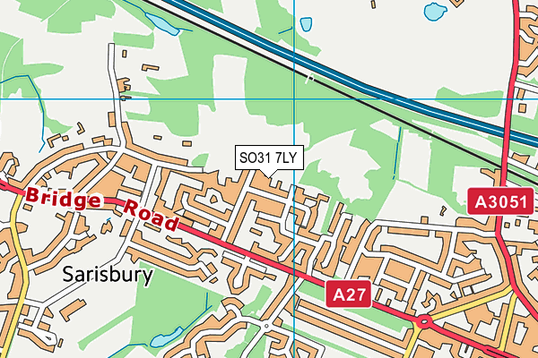 SO31 7LY map - OS VectorMap District (Ordnance Survey)