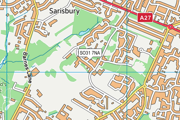 SO31 7NA map - OS VectorMap District (Ordnance Survey)