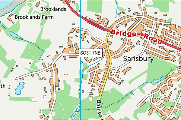 SO31 7NB map - OS VectorMap District (Ordnance Survey)