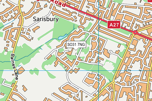 SO31 7NG map - OS VectorMap District (Ordnance Survey)