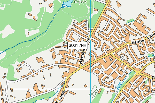 SO31 7NH map - OS VectorMap District (Ordnance Survey)