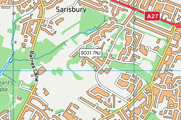 SO31 7NJ map - OS VectorMap District (Ordnance Survey)