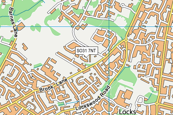 SO31 7NT map - OS VectorMap District (Ordnance Survey)