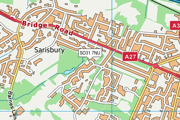 SO31 7NU map - OS VectorMap District (Ordnance Survey)