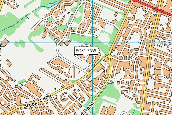 SO31 7NW map - OS VectorMap District (Ordnance Survey)