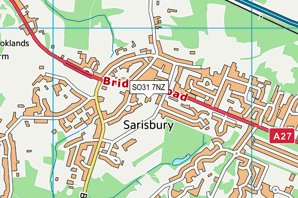 SO31 7NZ map - OS VectorMap District (Ordnance Survey)