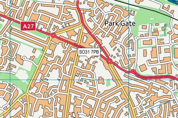 SO31 7PB map - OS VectorMap District (Ordnance Survey)