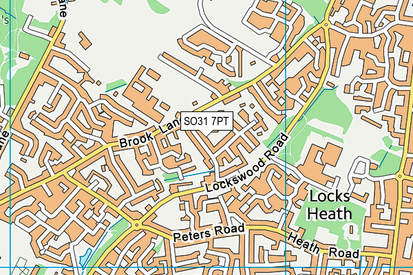 SO31 7PT map - OS VectorMap District (Ordnance Survey)