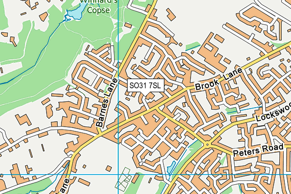 SO31 7SL map - OS VectorMap District (Ordnance Survey)