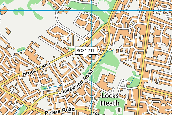 SO31 7TL map - OS VectorMap District (Ordnance Survey)