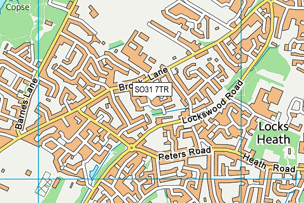 SO31 7TR map - OS VectorMap District (Ordnance Survey)