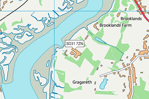 SO31 7ZN map - OS VectorMap District (Ordnance Survey)