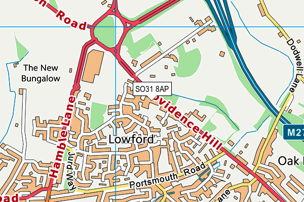 SO31 8AP map - OS VectorMap District (Ordnance Survey)