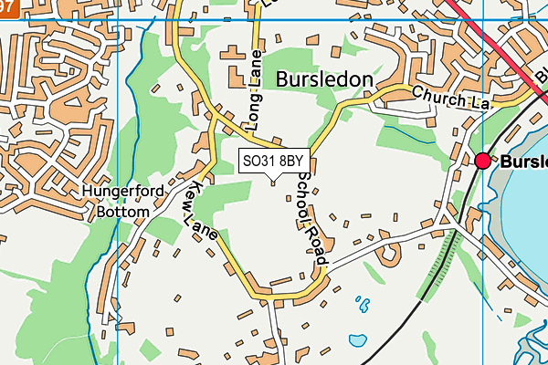 SO31 8BY map - OS VectorMap District (Ordnance Survey)