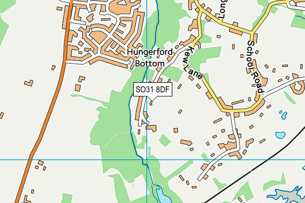 SO31 8DF map - OS VectorMap District (Ordnance Survey)