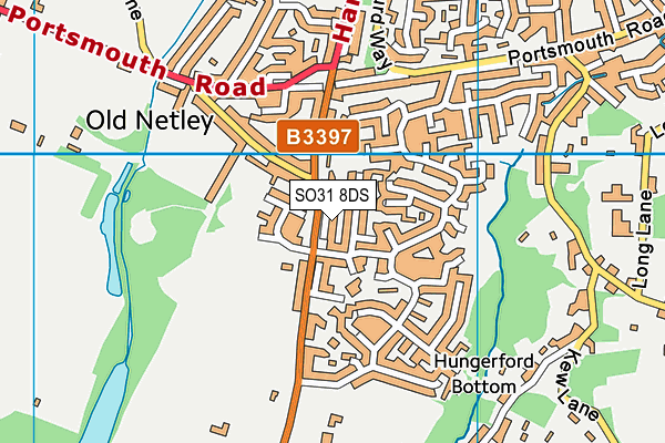 SO31 8DS map - OS VectorMap District (Ordnance Survey)