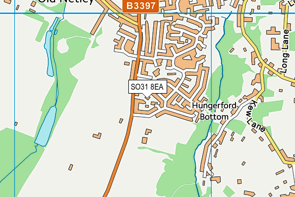 SO31 8EA map - OS VectorMap District (Ordnance Survey)