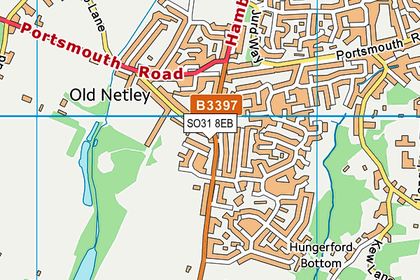 SO31 8EB map - OS VectorMap District (Ordnance Survey)