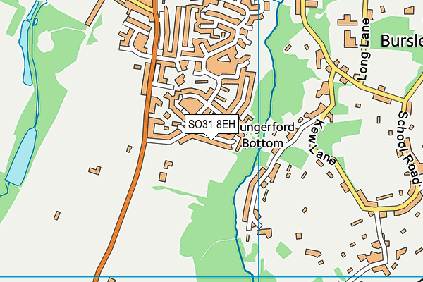 SO31 8EH map - OS VectorMap District (Ordnance Survey)