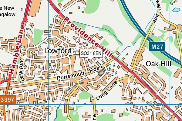 SO31 8EN map - OS VectorMap District (Ordnance Survey)