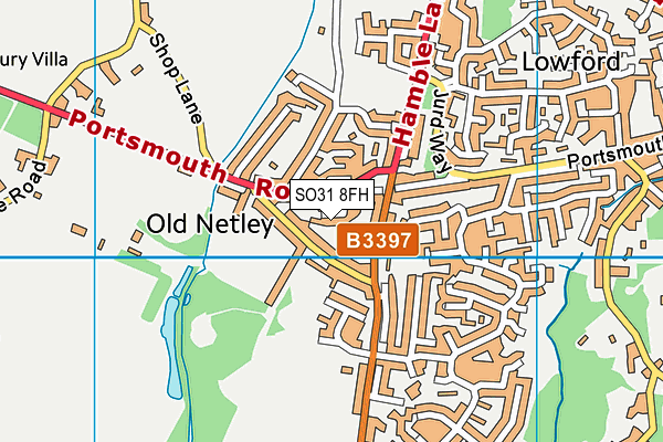 SO31 8FH map - OS VectorMap District (Ordnance Survey)