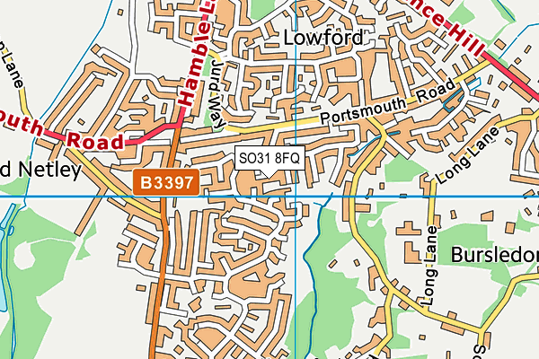 SO31 8FQ map - OS VectorMap District (Ordnance Survey)