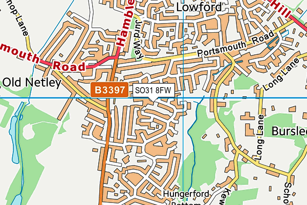 SO31 8FW map - OS VectorMap District (Ordnance Survey)